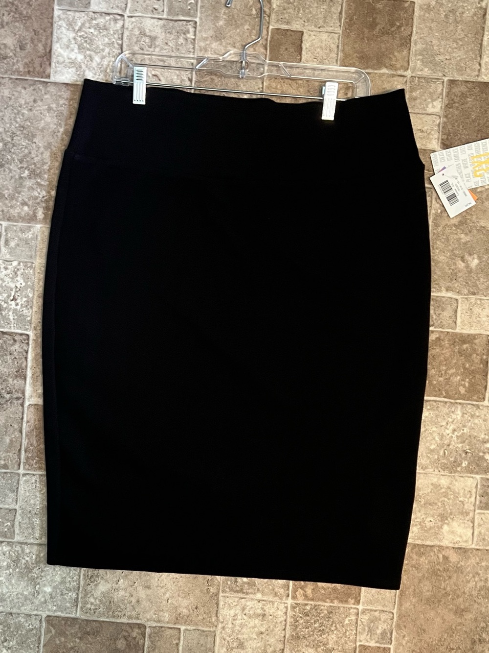 NWT 3X LuLaRoe Cassie Black Pencil Skirt